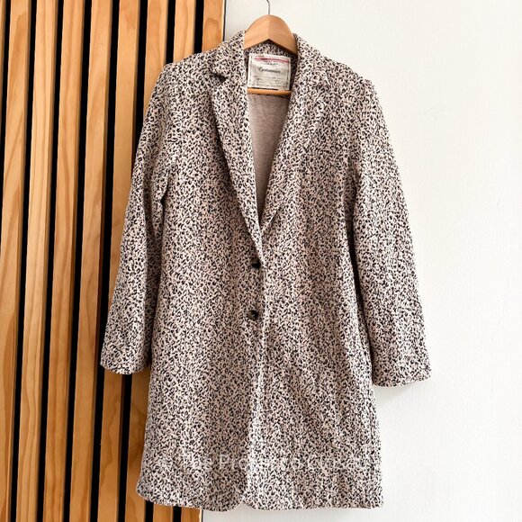 Anthropologie Jackets & Blazers - Anthropologie CARTONNIER Women’s Leopard Print Coat Long Blazer Jacket (S)